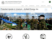 Tablet Screenshot of irlandinformation.se